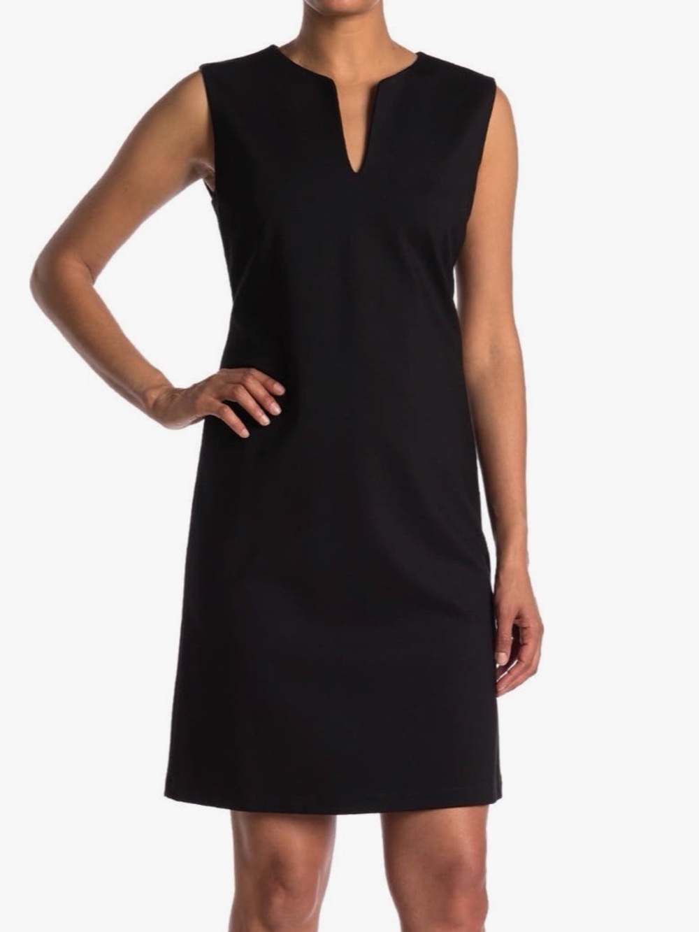 Lafayette 148
New York
Taren Notch
Neck Sheath
Dress
Color:black
Size:XL